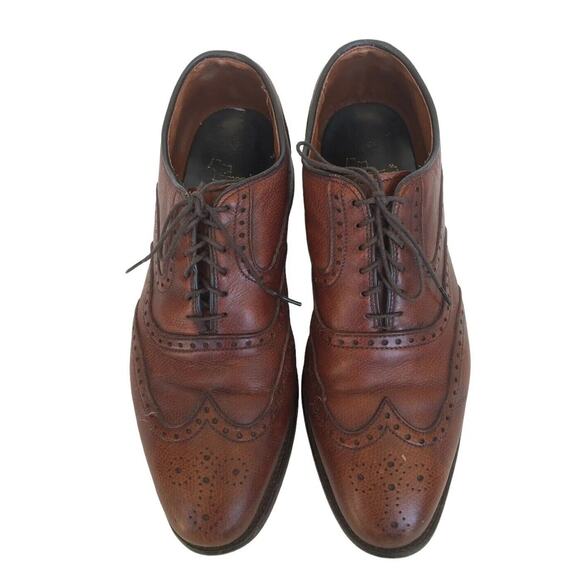 Allen Edmonds Shoes Mens 8.5 Leather McClain Oxford Wing Top Dress Brown main image 9